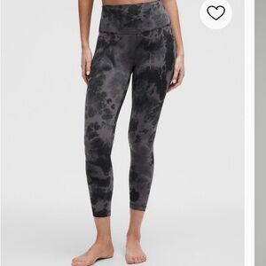 lululemon Black Diamond dye Tie-Dye Leggings wunder train high rise 25” tight